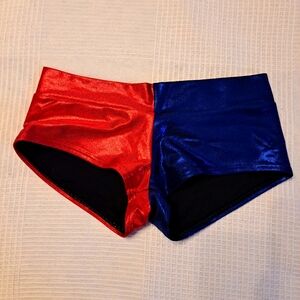 Black Milk Clothing Metallic Harley Quinn Micro Shorts